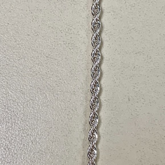 Silver Braided Plated Chain - Picture 3 of 4